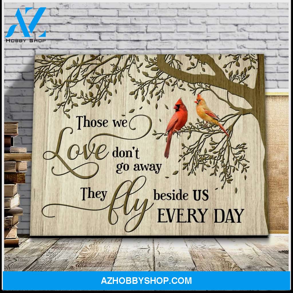 Au Those We Love Cardinal Wall Art Canvas, Wall Decor Visual Art