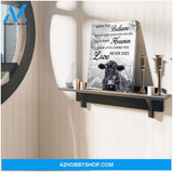 Au When You Believe Angus Cow Wall Art Canvas, Wall Decor Visual Art