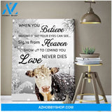 Au When You Believe Cow Wall Art Canvas, Wall Decor Visual Art