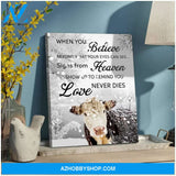 Au When You Believe Cow Wall Art Canvas, Wall Decor Visual Art