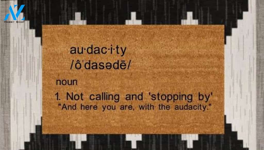 Audacity door mat