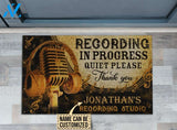 Audio Mixing Recording In Progress Custom Doormat | Welcome Mat | House Warming Gift