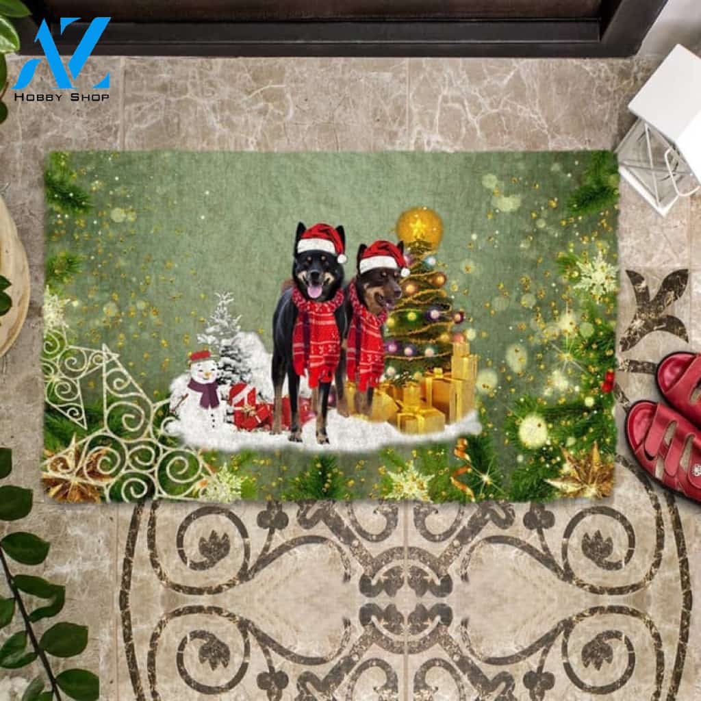 Australian Kelpie Merry Christmas Doormat