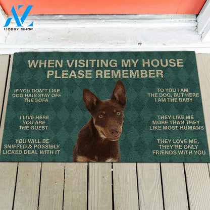 Australian Kelpie Puppy's Rules Doormat