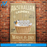 Australian Shepherd Dog Laundry Canvas Wall Art, Wall Decor Visual Art