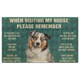 Australian Shepherd's Rules Doormat