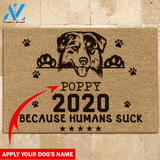 Australian Shepherd Doormat Customized Dog's Name