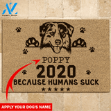 Australian Shepherd Doormat Customized Dog's Name | Welcome Mat | House Warming Gift