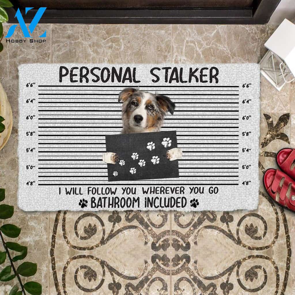 Australian Shepherd Personal Stalker Doormat