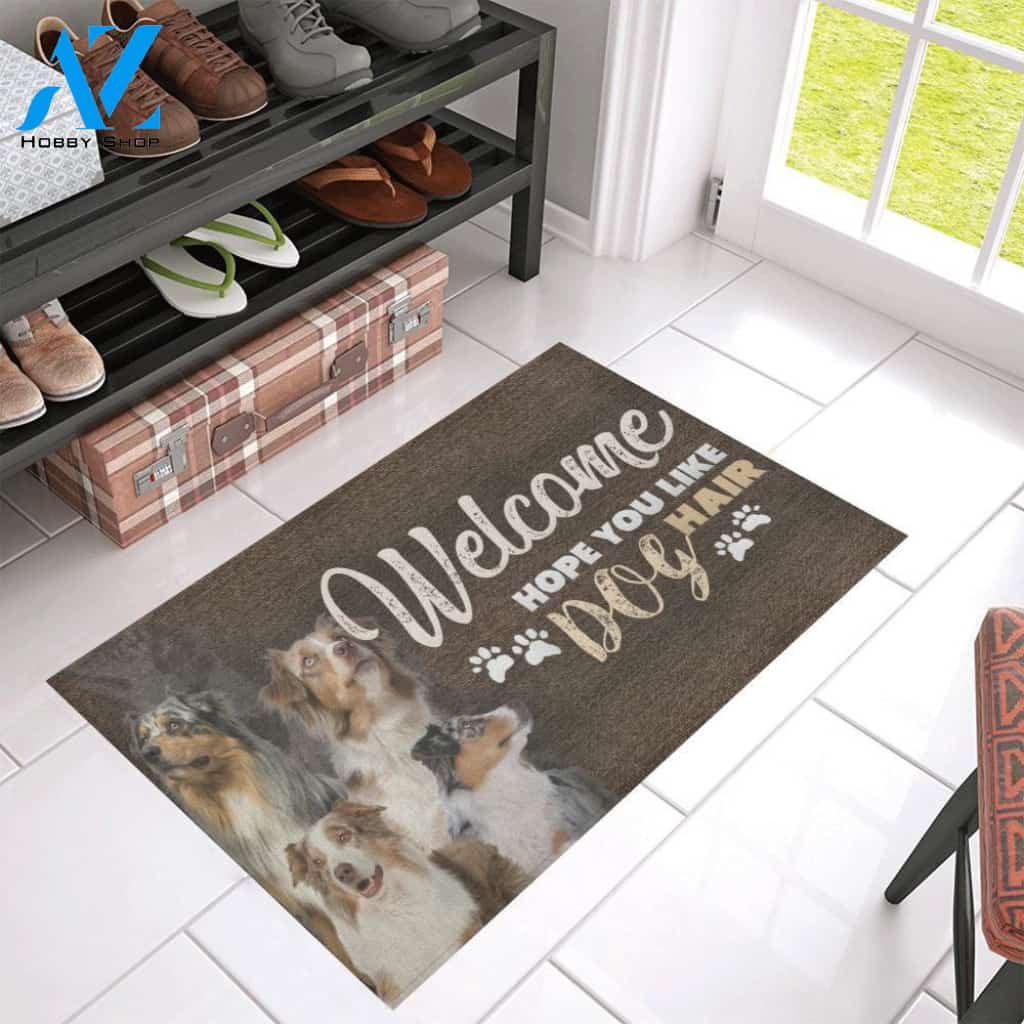 TD 5 Australian Shepherd's Hair Doormat | WELCOME MAT | HOUSE WARMING GIFT