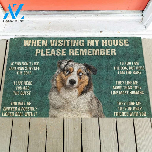 Australian Shepherd's Rules Doormat