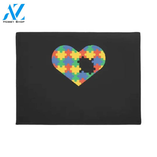 Autism Awareness Autistic Puzzle Indoor and Outdoor Doormat Warm House Gift Welcome Mat Gift for Friend Family