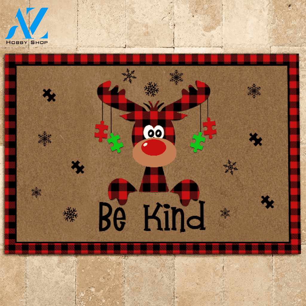 Autism Doormat Be Kind Autism Awareness | Welcome Mat | House Warming Gift