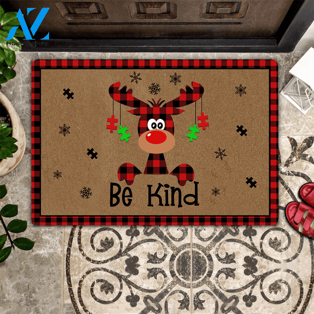 Autism Doormat Be Kind Autism Awareness | Welcome Mat | House Warming Gift