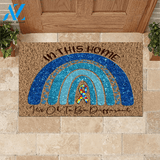Autism Doormat In This Home It's Ok To Be Different | Welcome Mat | House Warming Gift