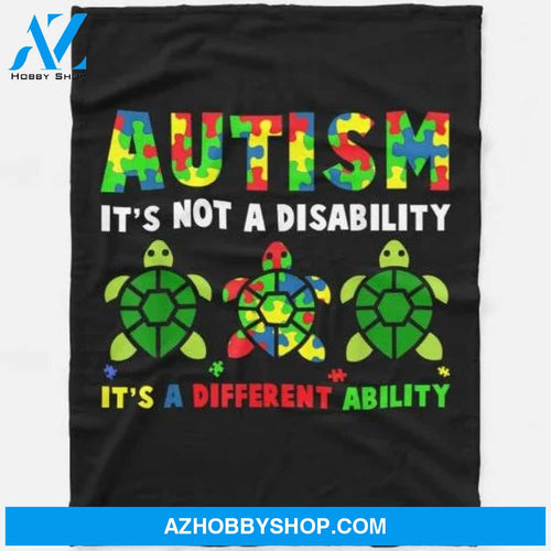 Autism Its Not A Disability Autism Awareness Blanket
