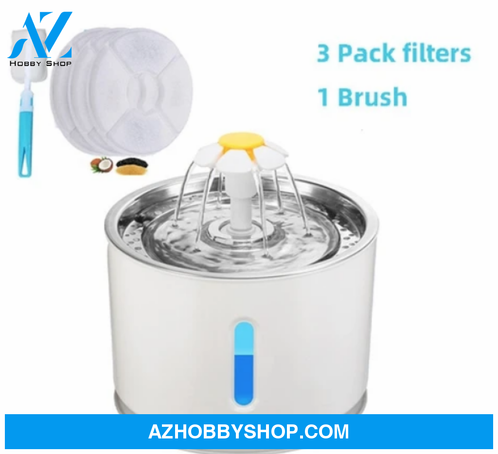 Automatic Pet Cat Water Fountain With Led Light Set1 / Ch