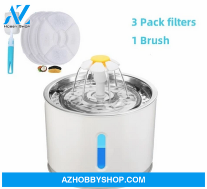 Automatic Pet Cat Water Fountain With Led Light Set1 / Ch