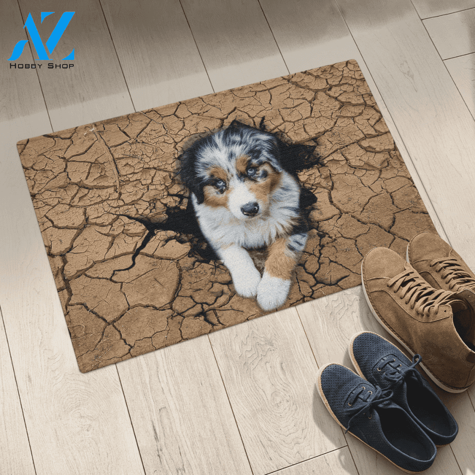 Autralian Shepherd Doormat Cute Indoor And Outdoor Doormat Warm House Gift Welcome Mat Gift For Autralian Shepherd Lovers