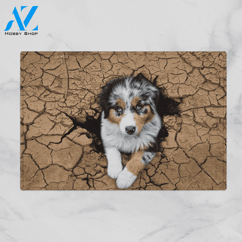 Autralian Shepherd Doormat Cute Indoor And Outdoor Doormat Warm House Gift Welcome Mat Gift For Autralian Shepherd Lovers