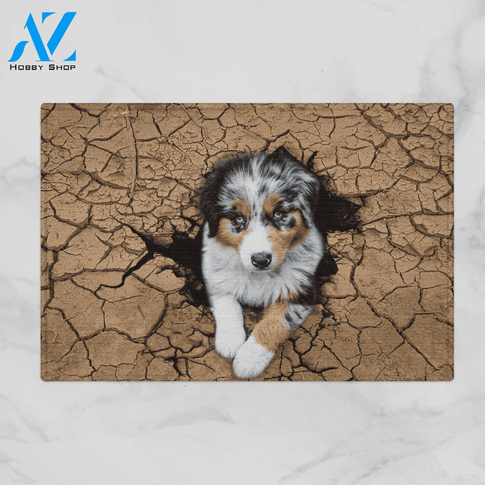 Autralian Shepherd Doormat Cute Indoor And Outdoor Doormat Warm House Gift Welcome Mat Gift For Autralian Shepherd Lovers