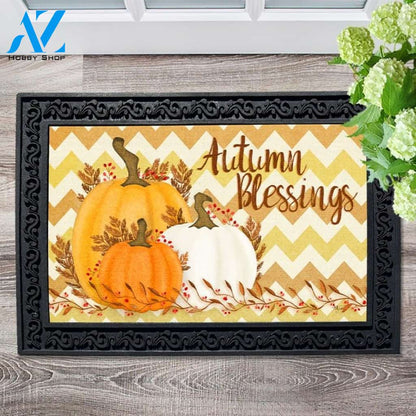 Autumn Blessings Doormat - 18" x 30"