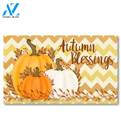Autumn Blessings Doormat - 18" x 30"