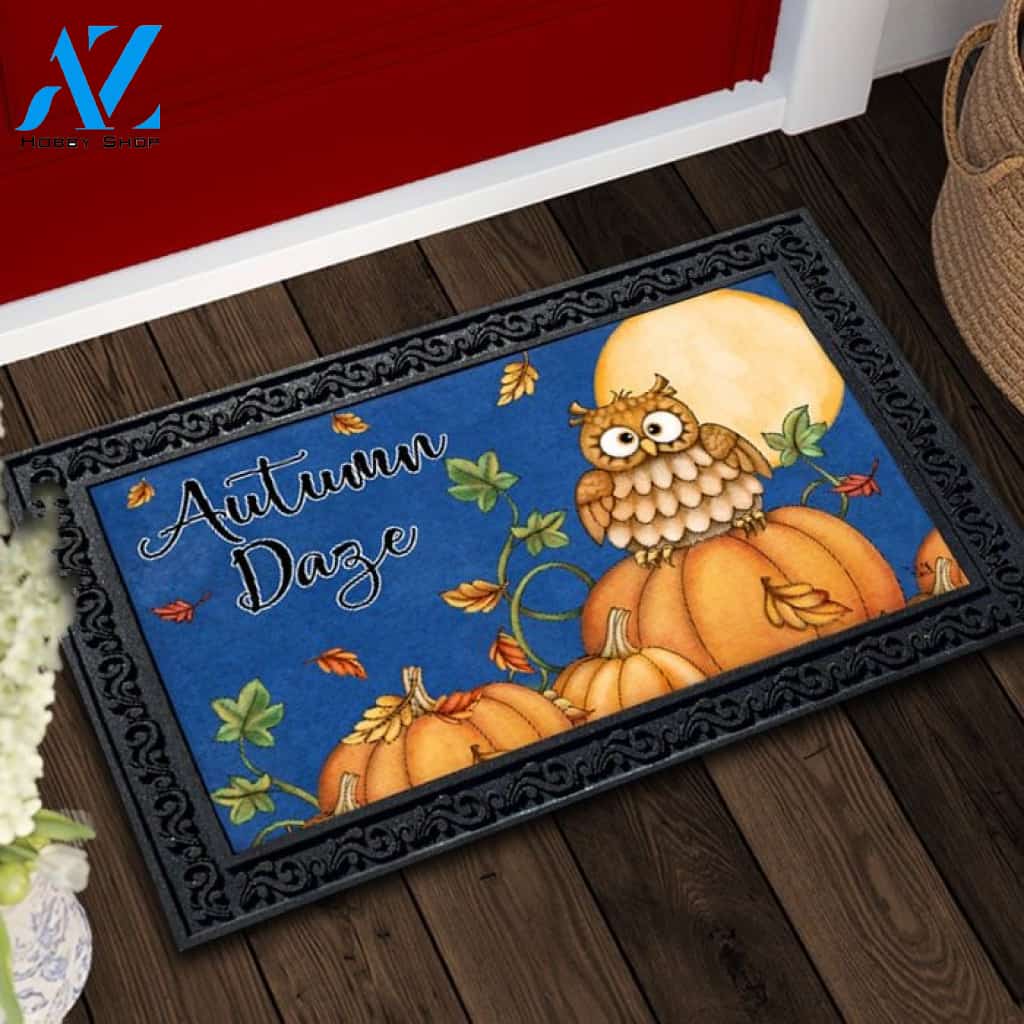 Autumn Daze Owl Doormat - 18" x 30"