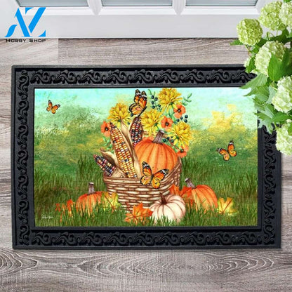 Autumn Harvest Basket Doormat - 18" x 30"