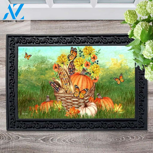 Autumn Harvest Basket Doormat - 18" x 30"