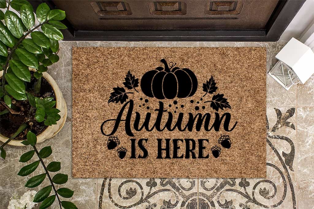 Autumn Is Here Door Mat