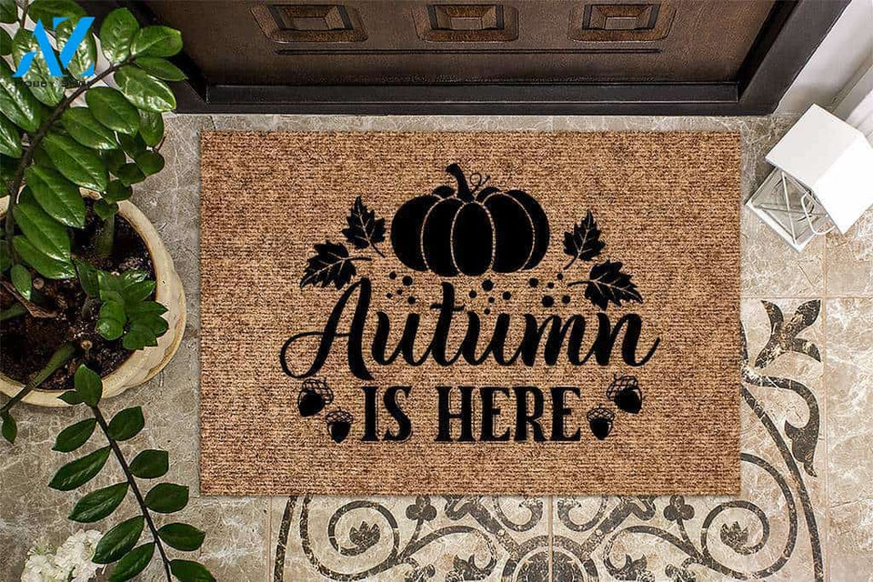 Autumn Is Here Doormat | Welcome Mat | House Warming Gift
