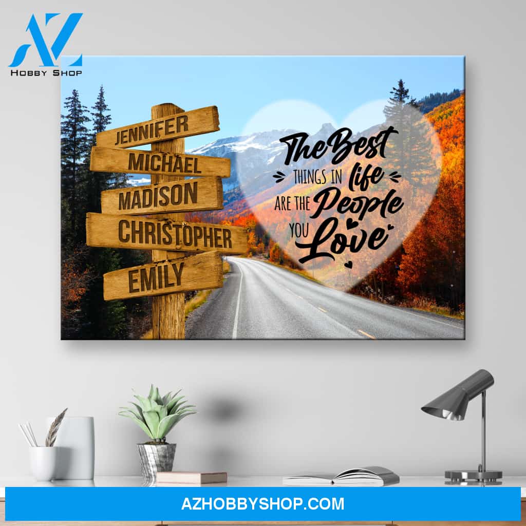 Autumn Mountain Saying 3 Multi-Names Premium Canvas