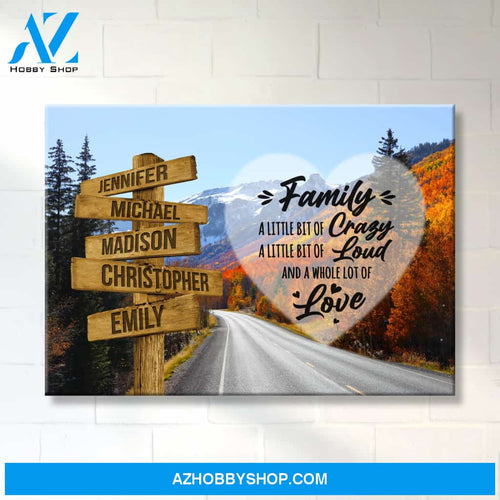 Autumn Mountain Saying 2 Multi-Names Premium Canvas