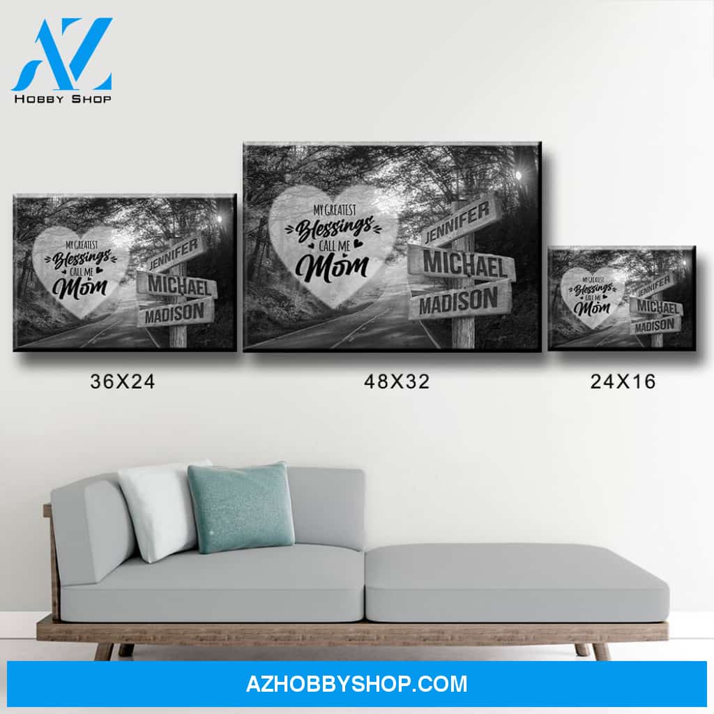 Autumn Road - Call Me Mom Multi-Names Premium Canvas