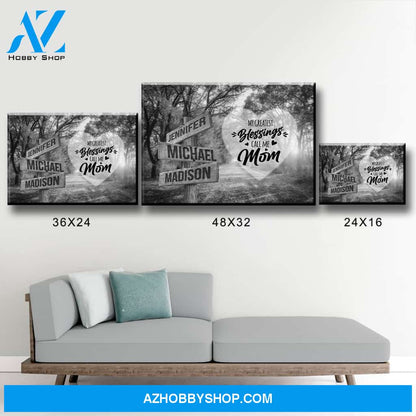 Autumn Road 2 - Call Me Mom Multi-Names Premium Canvas