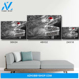 Autumn Road Christmas Multi-Names Premium Canvas