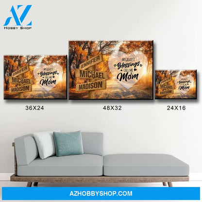 Autumn Road 2 Color - Call Me Mom Multi-Names Premium Canvas