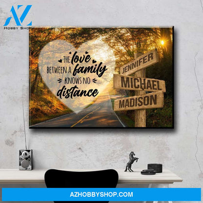 Autumn Road Heart Color Saying 5 Multi-Names Premium Canvas