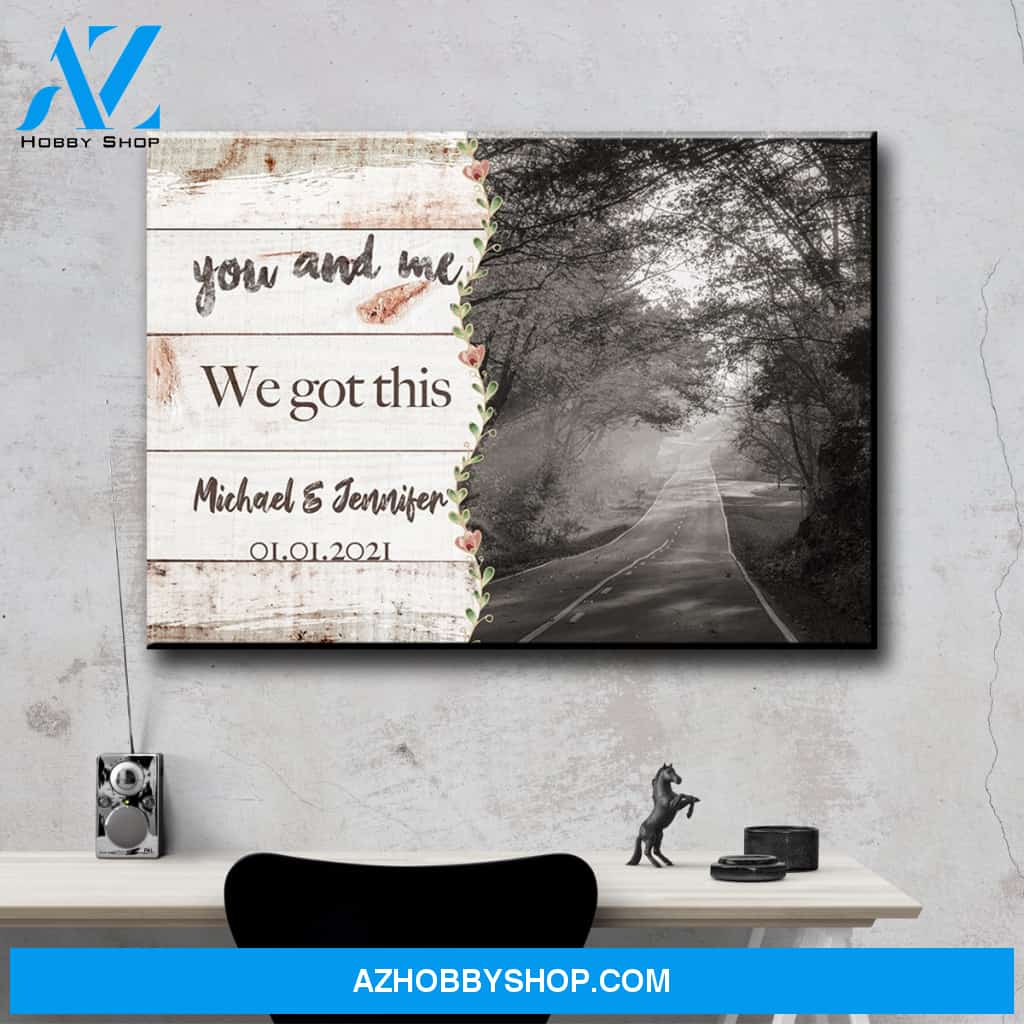 Autumn Road Love You Premium Canvas 3