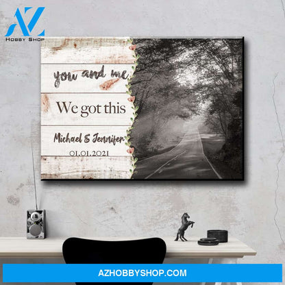 Autumn Road Love You Premium Canvas 3
