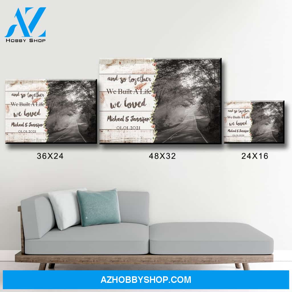 Autumn Road Love You Premium Canvas 2