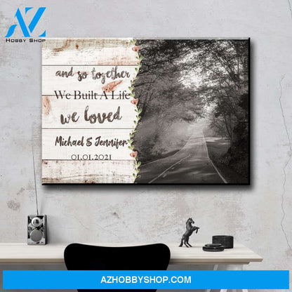 Autumn Road Love You Premium Canvas 2