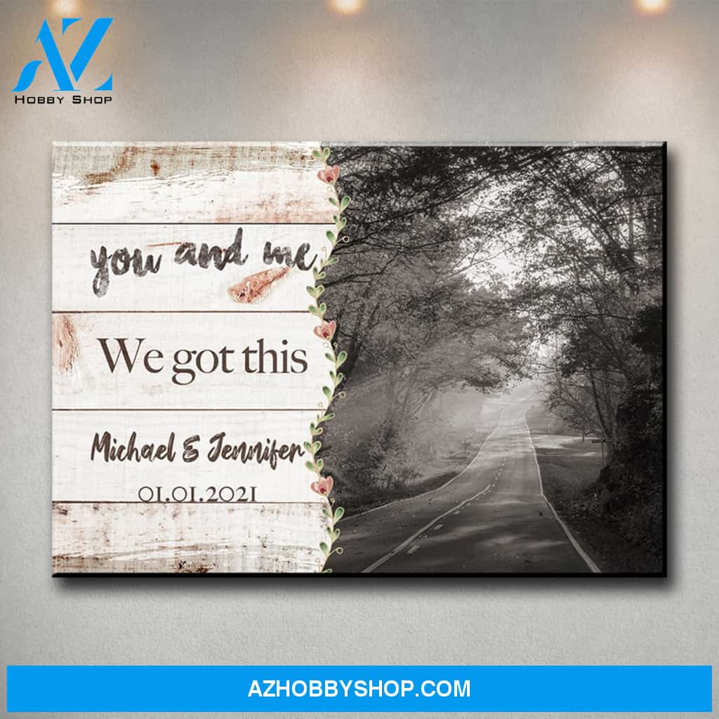 Autumn Road Love You Premium Canvas 3
