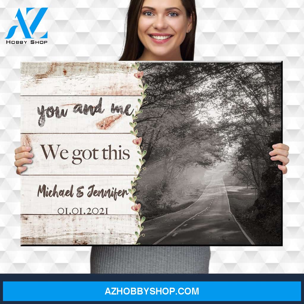 Autumn Road Love You Premium Canvas 3