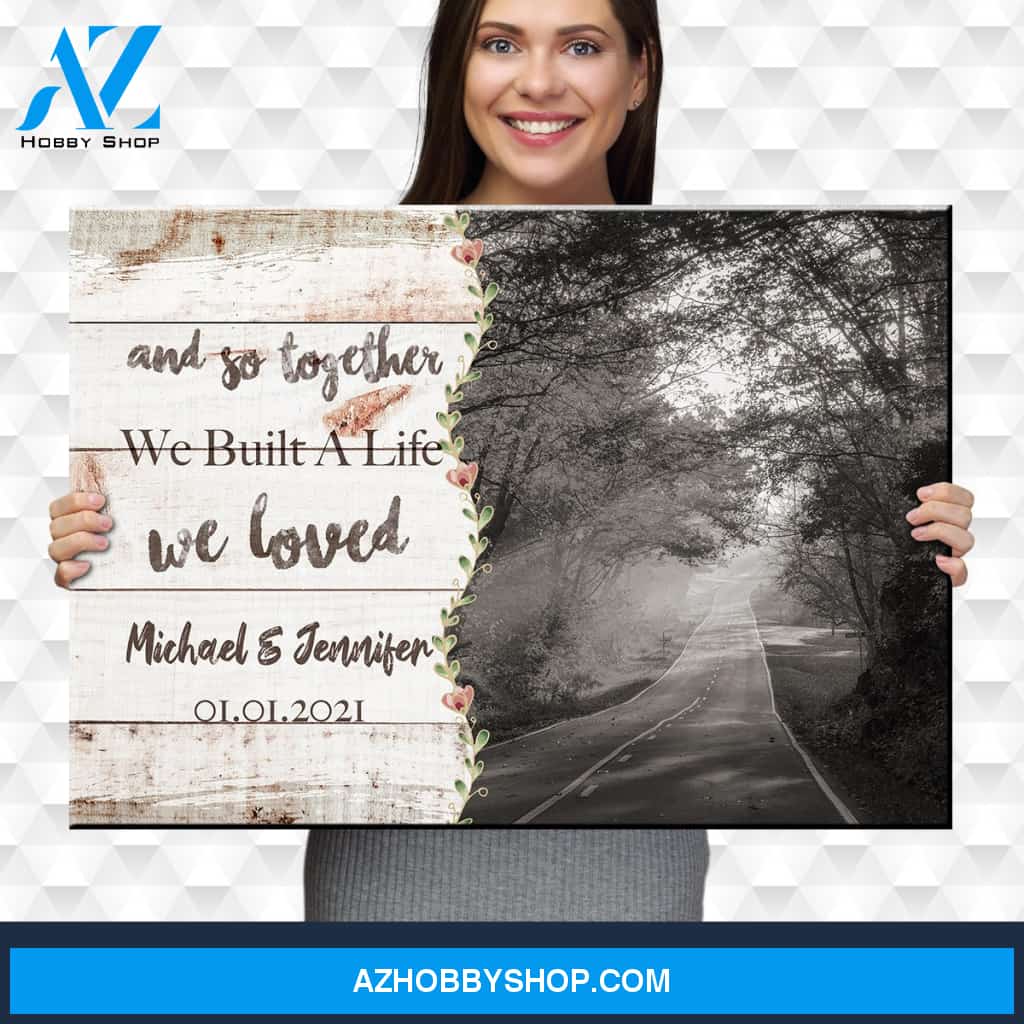 Autumn Road Love You Premium Canvas 2