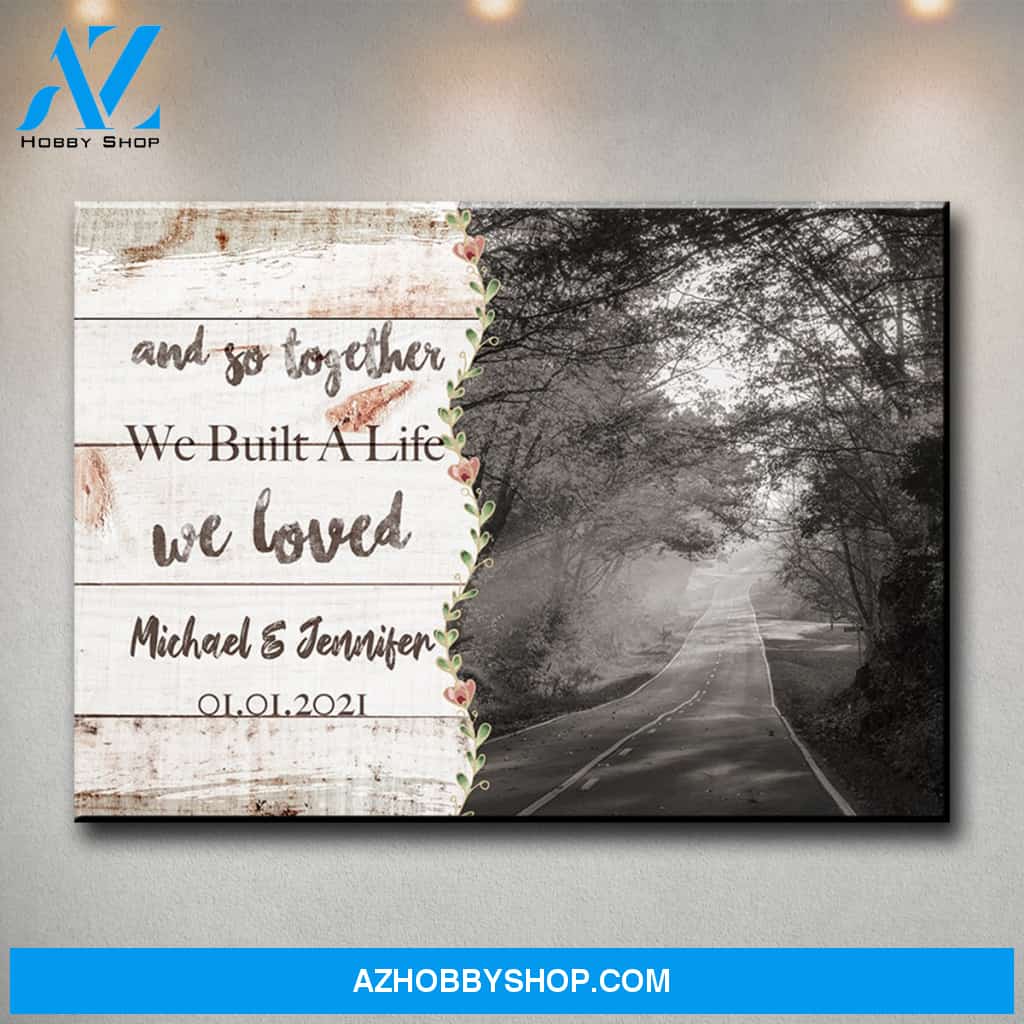 Autumn Road Love You Premium Canvas 2