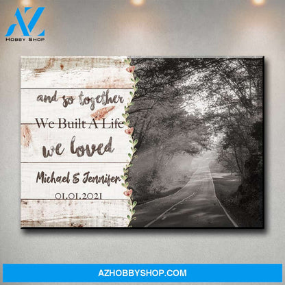 Autumn Road Love You Premium Canvas 2