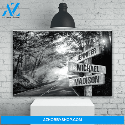 Autumn Road Multi Canvas And Poster,Canvas Prints,Wall Decor Visual Art