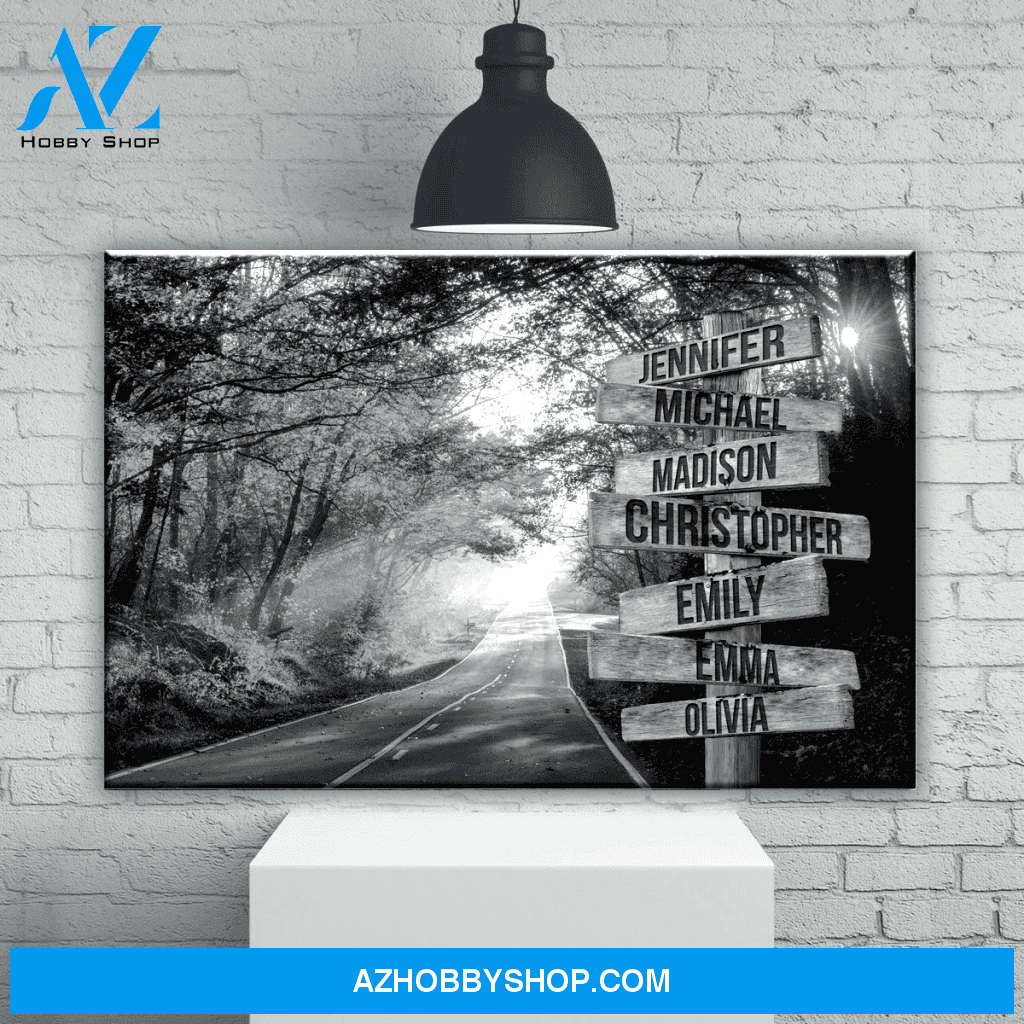 Autumn Road Multi Canvas And Poster,Canvas Prints,Wall Decor Visual Art